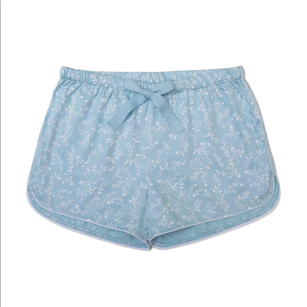 JB x LAKE Boxer pajamas in Blue Vine XXS NWT